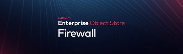 A Firewall Designed for Data: The MinIO Enterprise Object Store Firewall